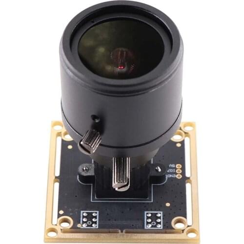 2.8-12mm Varifocal 5MP Sony IMX335 Webcam UVC Plug Play USB Camera Module with Microphone for Windows Linux Android Mac