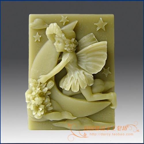 The Flower Child Lunlun Angel Silicone Soap mold Handmade 3d silicone mould DIY Craft molds S147