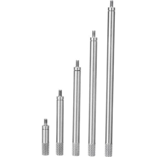 5pcs High Hardness Indicator Dial Rod HSS Dial Digital Indicator Extension Stem Rod Set M2.5 20 40 60 80 100mm