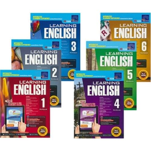 6 Books/Set SAP Learning English Workbook Grade 1-6 Children Learn English Books Singapore Primary School English Textbook
