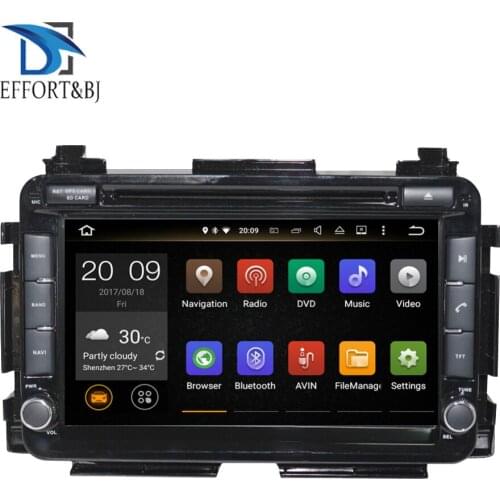 4GB Android 9.0 Octa Core 8'' LCD Car Radio CD DVD Multimedia Player Stereo For Honda Vezel/HR-V 2013-2019BT GPS Navigation Wifi
