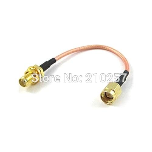 Free Shipping 100pcs 10cm SMA Male to Female Pigtail WLAN Network RF Antenna RG316 Coaxial Cable