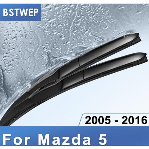 BSTWEP Hybrid Wiper Blades for Mazda 5 MPV Hook Arms 2005 2006 2007 2008 2009 2010 2011 2012 2013 2014 2015 2016