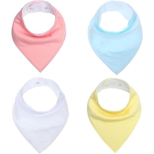 Baby Bibs Bandana Infantil Feeding Apron Lactation Cotton Infant Baby Bib Burp Cloth Triangle Towel Baby Saliva Towel 8 Colors