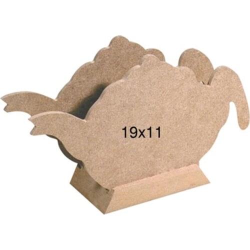 F790 Teapot Napkin Holder, Hobby Wood Painting Mdf Napkin Holder