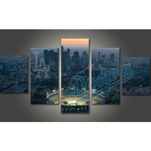 HD Print Baseball Los Angeles Dodgers Fans Painting on canvas wall art picture modern home decor print canvas painting /PT1146