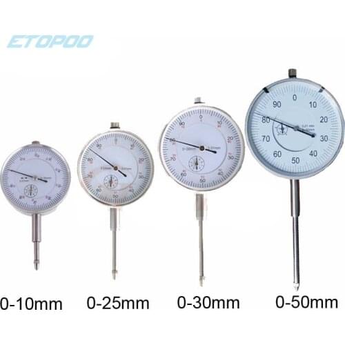 Dial Indicator 0.01mm Resolution Gauge Shockproof dial gauge Indicator Instrument Tool Mechanical Indication Strap Ear Case