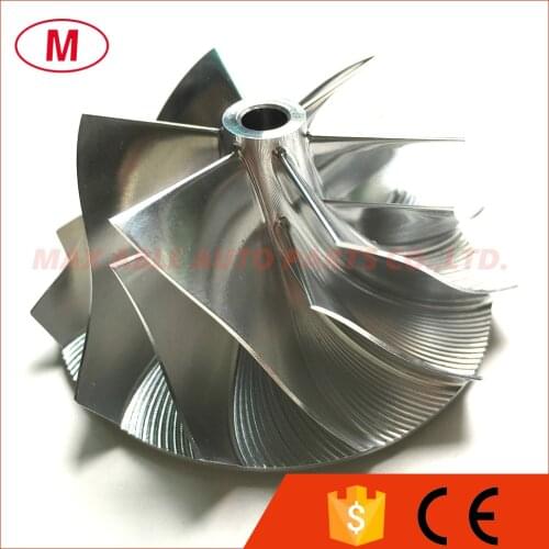 K04 46.00/60.00mm 6+6 blades Forward Turbo Billet compressor wheel/Aluminum 2618/Milling wheel for Turbocharge Cartridge/CHRA