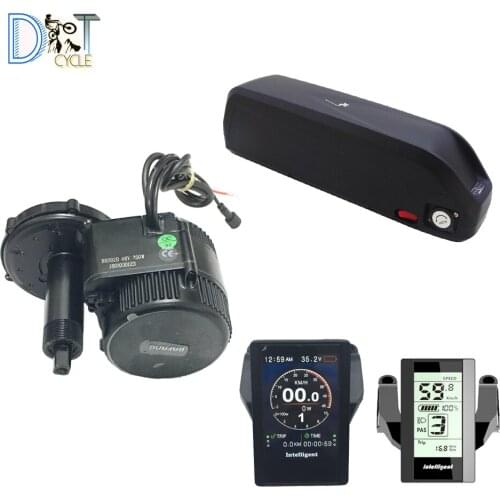 Bafang 48V 500W BBS02B Mid Drive ebike Motor Electric Bike Conversion Kits with 14Ah 17.5Ah 52V 19.2Ah 48V 24Ah power Battery