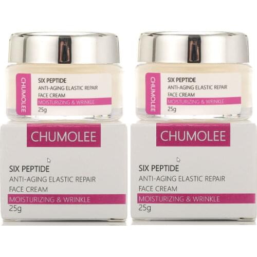 CHUMOLEE Six peptide Anti Wrinkle Face Cream Anti Aging Dry Skin Hydrating Firming Peptide Day Night Cream Skin care