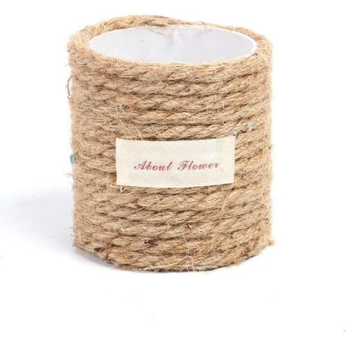 Lace Lace Vase Linen Round Barrel Vase Desktop Decoration Creative Crafts Home Decoration Vase