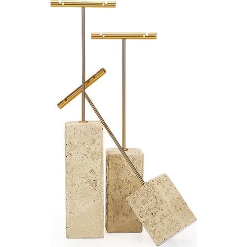 Metal Earring Jewelry Display Plaster Creative Organizer Earring Jewelry Display Stand Hard Display Stand Holder