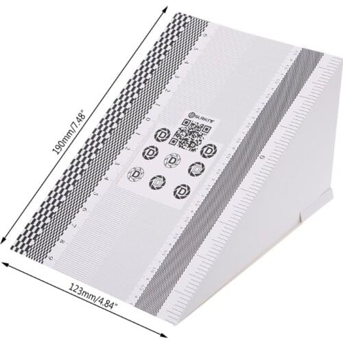 Camera Lens Focus Calibration Card AF Micro Alignment Ruler Folding Chart