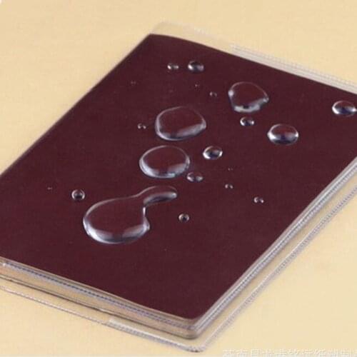 4pcs Passport Holder Cover Waterproof Transparent Protective Case for International Certificate of Vaccination