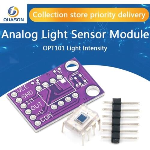 OPT101 Light Analog Light Intensity Sensor Module Single Chip Photoelectric Diode 14KHz CJMCU-101 TEMT6000
