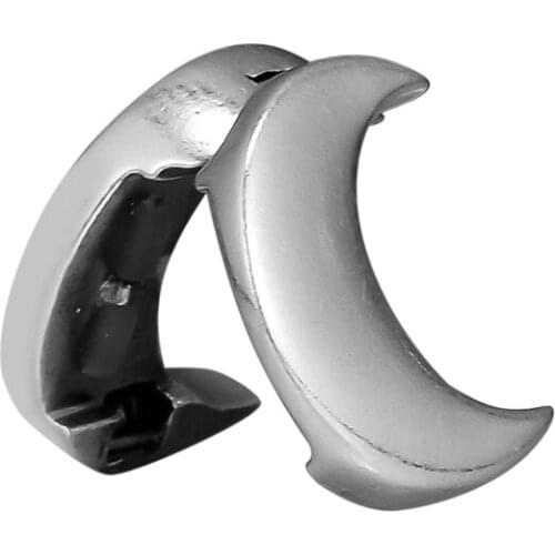 Fits for Pandora Charms Bracelets Moon Clip Beads 100% 925 Sterling Silver Jewelry Free Shipping