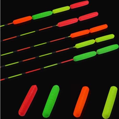 10 Pcs/Set Fishing Float Bobber Floating Foam Oval Indicator Fish Accessories Tackles Tool