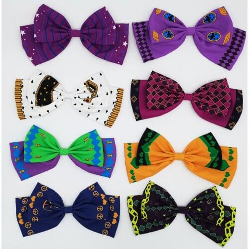 1 Pcs Fashion Anime JoJos Bizarre Adventure Cosplay Bowknot Headwear Hair Band Jotaro Kujo Figure Hair Rope Accessories Toys