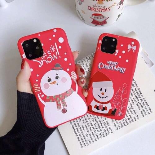 Merry Christmas Snowflake Elk Phone Case For iPhone 12 minni Happy New Years For Apple 12 Pro Max