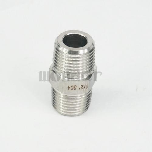 1/2" BSP Male Hex Nipple 304 Stanless Steel Pipe Fitting Connector High Pressure 2855 PSI