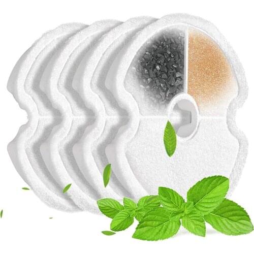 Replacement Activated Carbon Filter Water Fountain for 304 Stainless Steel Cat Drinking Fountain 4 Packs filters pet supplies