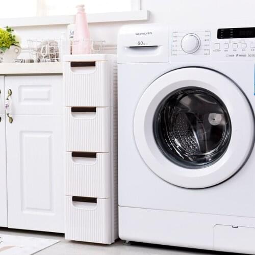 Bathroom racks floor-to-ceiling toilet storage cabinets and drawers kitchen crevice storage toilet corner cabinets side cabinets