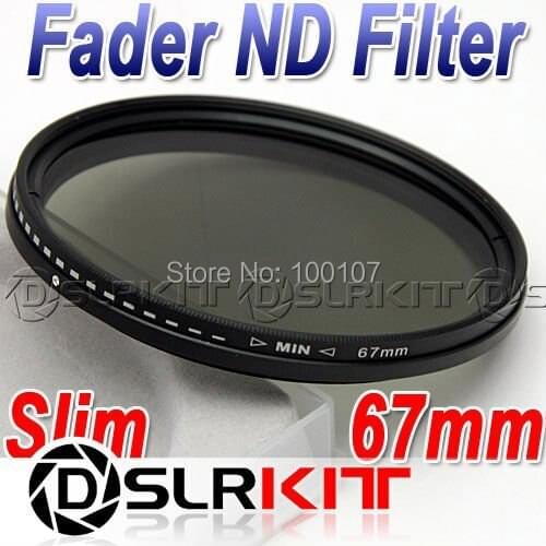 Slim 67mm 67 Fader ND Filter Neutral Density ND2 to ND400