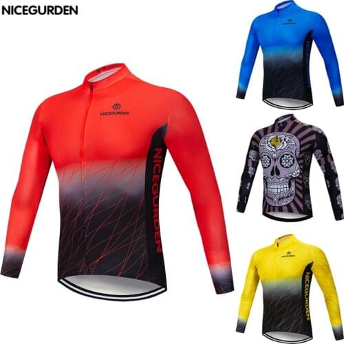 Mountain bike cycling clothing long-sleeved breathable top cycling clothing mountain bike sports comfortable cycling clothing
