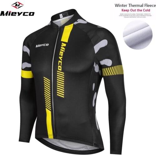 Cycling Jersey Man Pro mtb Shirt Thermal Fleece Long Sleeve maillot ciclismo Winter Warm Road Bike Jersey Mens Cycling Shirt