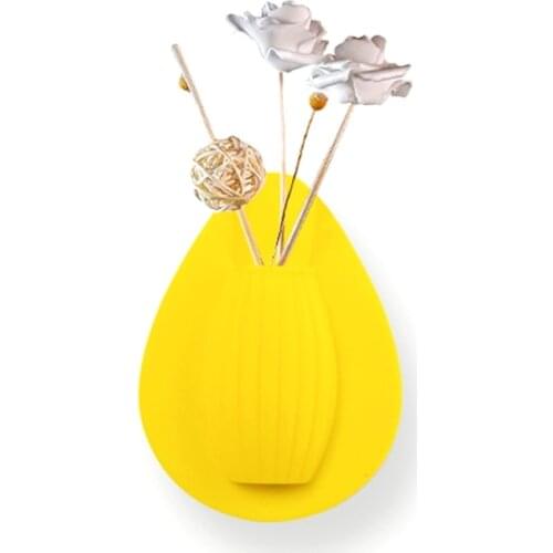 Magic Silicone Sticky Vase Flower Plant Wall Hang Container Bottle Storage Decor D0AD