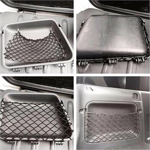 High Quality Car Tuck Net String Bag Pocket Black For Benz Smart Fortwo 451 2009-2014 Auto Net Bag Tuck Accessories