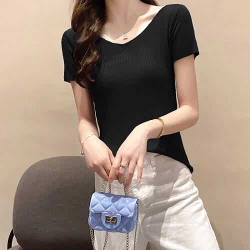 Женские трикотажные футболки WERYNICA China At AliExpress