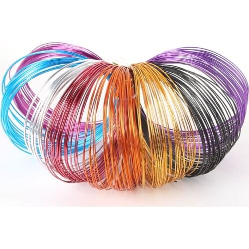 1.0mm multi colors anadized aluminum wire coil 10m/roll soft DIY jewelry craft versatile painted aluminium metal wire