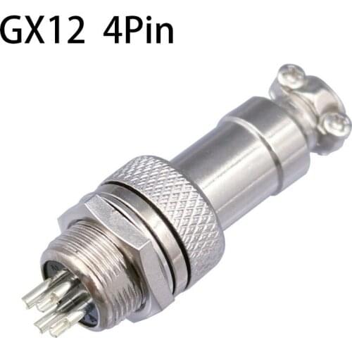 1pcs/lot L90 GX12 4 Pin Male & Female 12mm Wire Panel Connector Aviation Plug Circular Connector Socket Plug Sell At A Loss USA