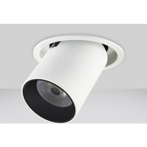 1pcs NEW LED Aluminum recessed COB dimmable Rotating Downlight ac85-265V 9W 12W 15W LED Ceiling Lamp Spot Lights Indoor Lighting