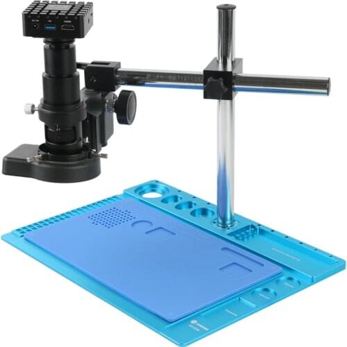 1080P 4K UHD HDMI Industrial Digital 320X Zoom Lens Video Microscope Camera TF Video Image Storage For Phone PCB CPU Soldering