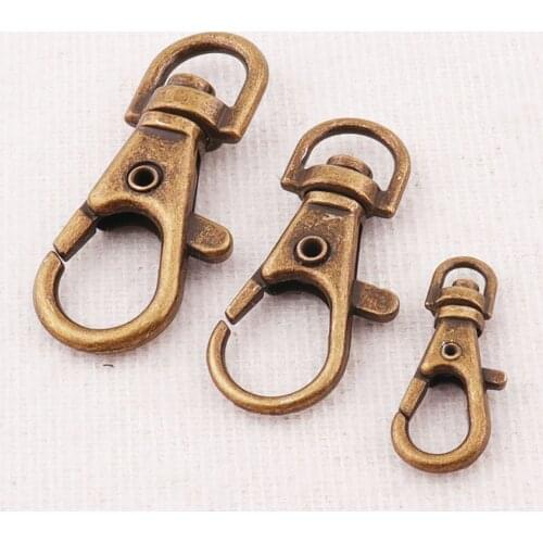 20 PCS Antique Bronze Lobster Swivel Clasps Lanyard clip Bag Purse Strap Hook leather purse strap Handbag Hook Swivel Snap