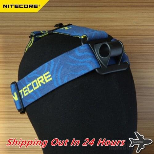 TOPSALE 2020 NITECORE HB03 Flashlight Headband Elastic Anti-slip Nylon Strap Head Belt With 3 Adjustable Torch positioning loop