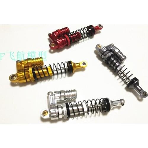 4 pcs Full Metal RC Piggyback Shock Absorber Hole to hole 90mm for 1/10 RC Crawler Car Trx-4 TRX4 Axial SCX10 90046 D90 KM2 Y05