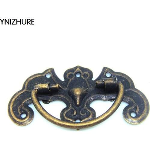 50pcs 63 * 34MM Antique handle drawer pulls the big bat handle cabinet drawer handle decoration accessories metal handle