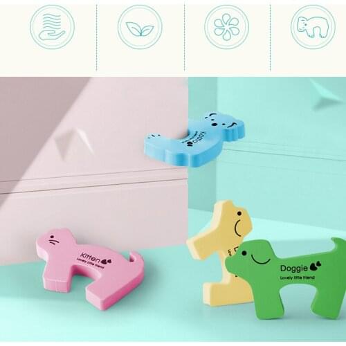 Security Cartoon Card Baby Newborn Care Baby Kids Safety Locks Children Finger Protection Security Cabinet Locks Door Stopper