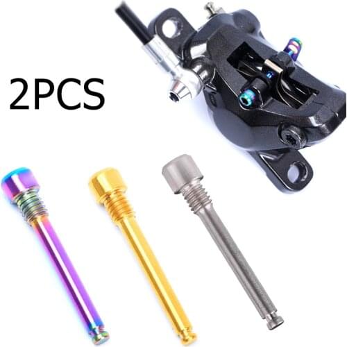 2 Pcs M4 Bicycle Disc Brake Caliper Bolts 3mm Inner Hexagon MTB Bike Screw Repair 2-4N.M Torque M4*30mm Gold/titanium/color
