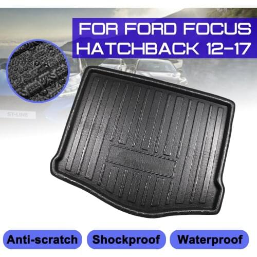 For Ford Focus Hatchback 2012 2013 2014 2015-2017 Car Floor Mat Carpet Rear Trunk Anti-mud Cover