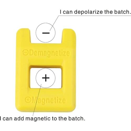 Screwdriver batch head plus magnetic degaussing strong device hand tool magnetic circle fast magnetizer demagnetizer dual-use