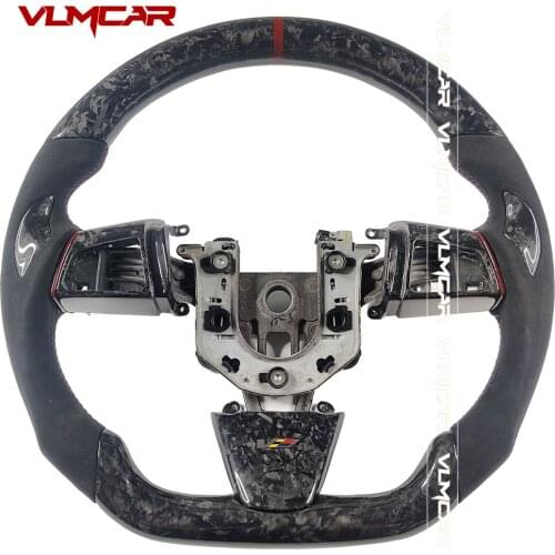 Private Custom Gloss Forged Carbon Fiber Steering Wheel For Cadillac CTS-V