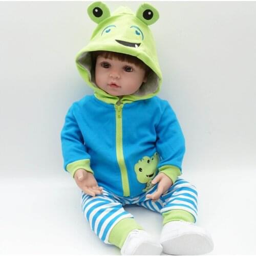 Wholesale Bebe Reborn Baby Doll Silicone Full Body 48 CM Realistic Princess Doll Baby Toys for Girl Childrens Day Birthday Gift