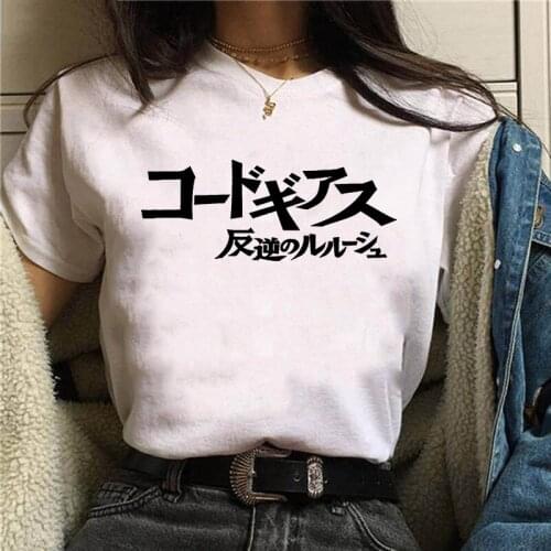 Lelouch Lamperouge T-Shirt Britannia From Code Geass Anime T-Shirt Men printing Summer Top Round Neck Women T Shirts Anime