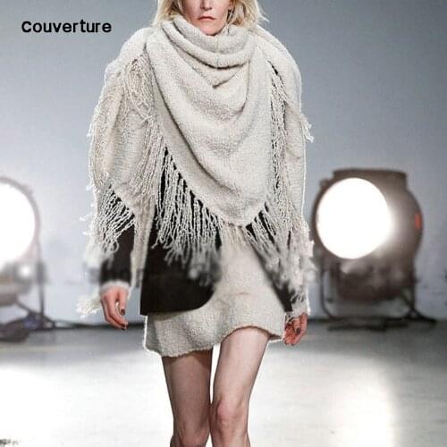 Fashion Warm Women Scarf Square Scarves Female Wraps Winter Autumn Tassel Printed Girl Shawls Blanket Scarf