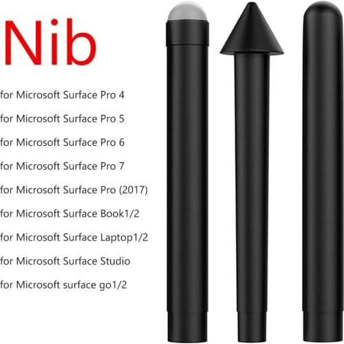 Set of 3pcs Pen Tips Stylus Replacement Kit HB 2H H for Microsoft Surface Pro 7/6/5/4/Book/Studio/Go