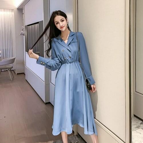 New arrival womens fashion sweet high quality outdoor formal dress comfortable vintage long elegant solid cute a-line dress